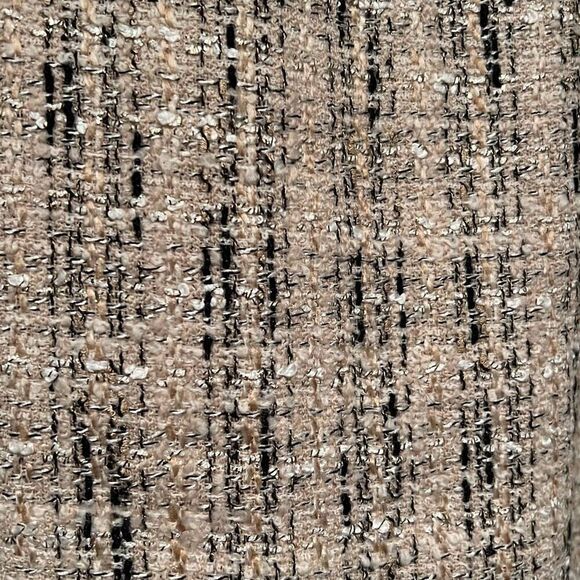 Escada Women's Beige Wool Silk Blend Tweed Midi Straight Skirt - Picture 2 of 6